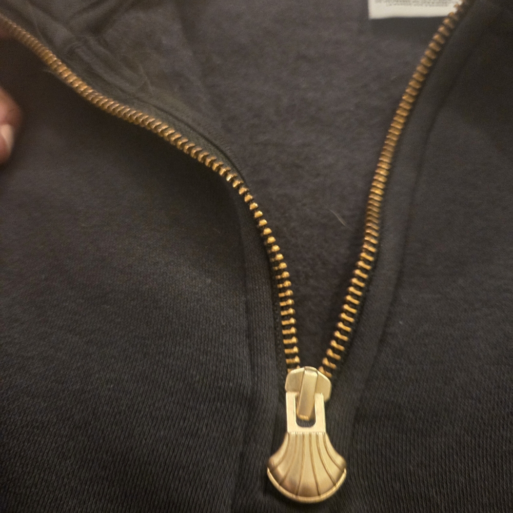Adidas Black Fleece Sweater with Gold Accents - Picture 2 of 4